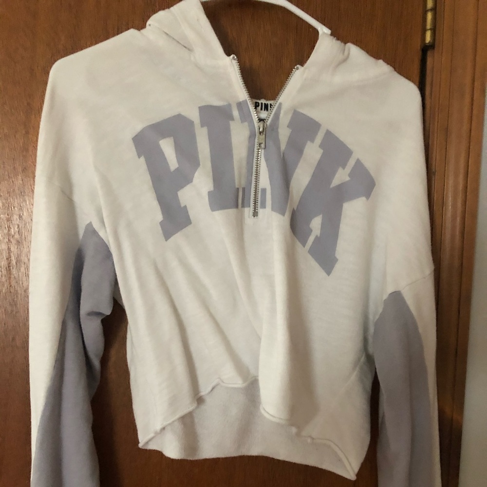 PINK cropped sweatshirt